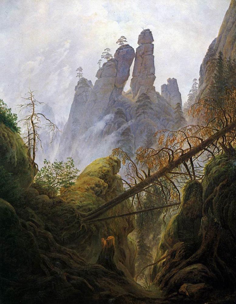 Caspar David Friedrich Rocky Ravine